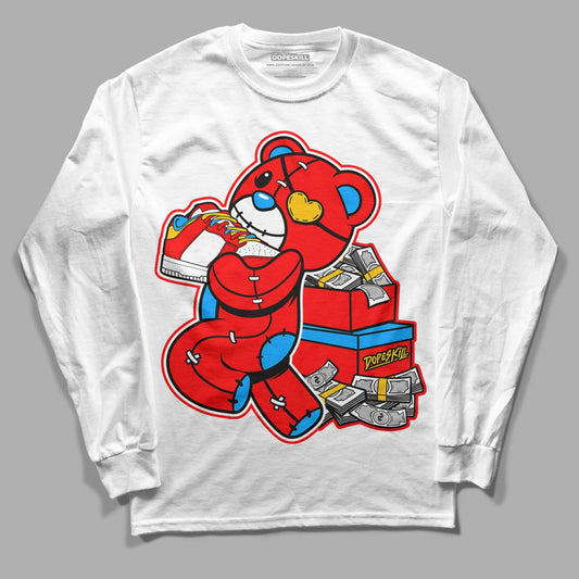 Fruity Pebbles Dunks DopeSkill Long Sleeve T-Shirt Bear Steals Sneaker Graphic