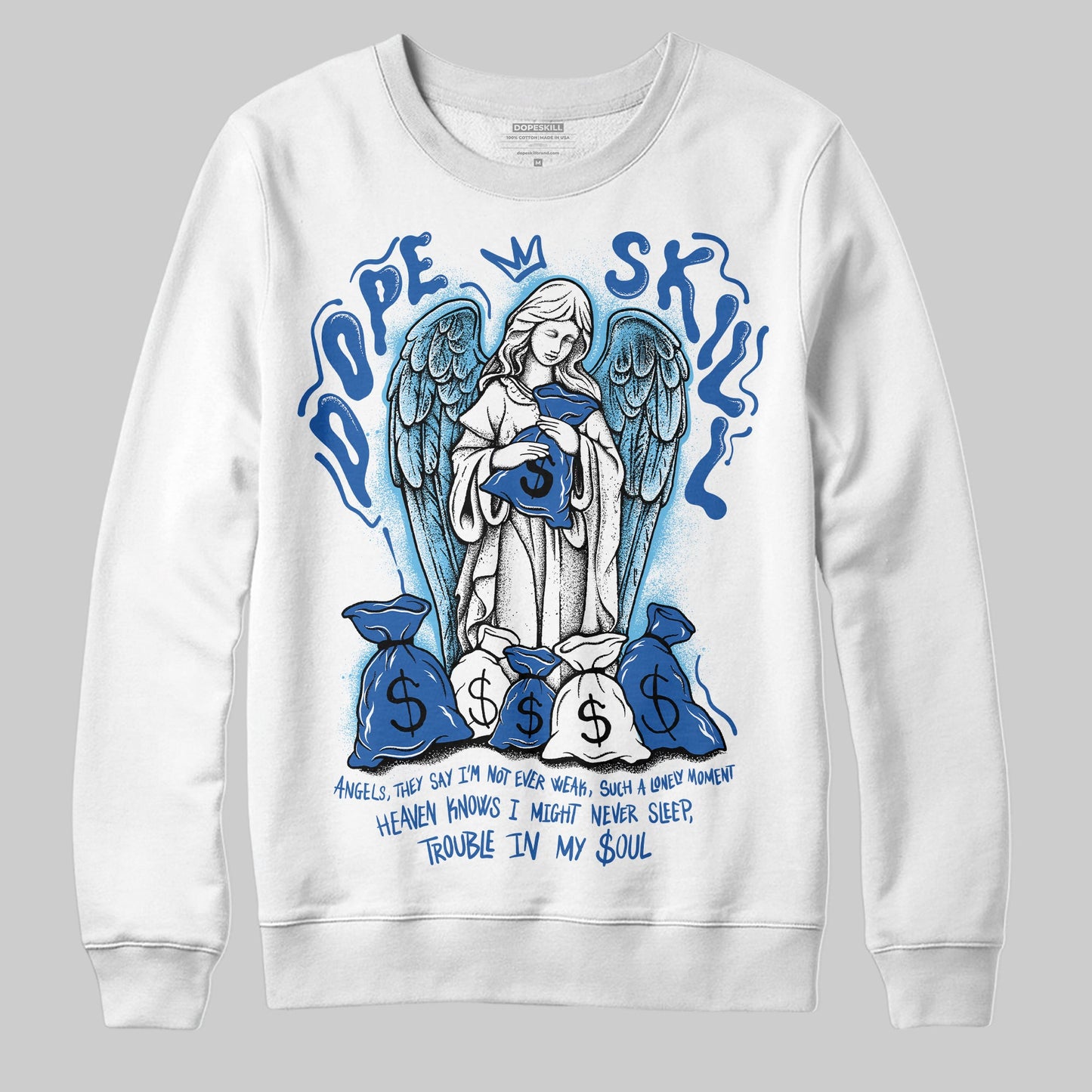 Blueberry 12s DopeSkill Sweatshirt Angels Graphic