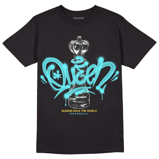 Aqua 5s DopeSkill T-Shirt Queen Chess Graphic
