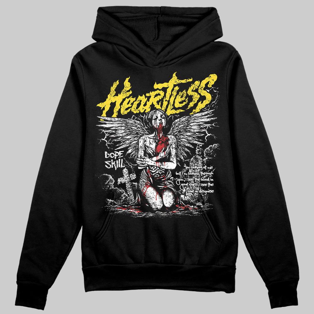 Black Tour Yellow AJ 4 Thunder DopeSkill Hoodie Sweatshirt Heartless Graphic