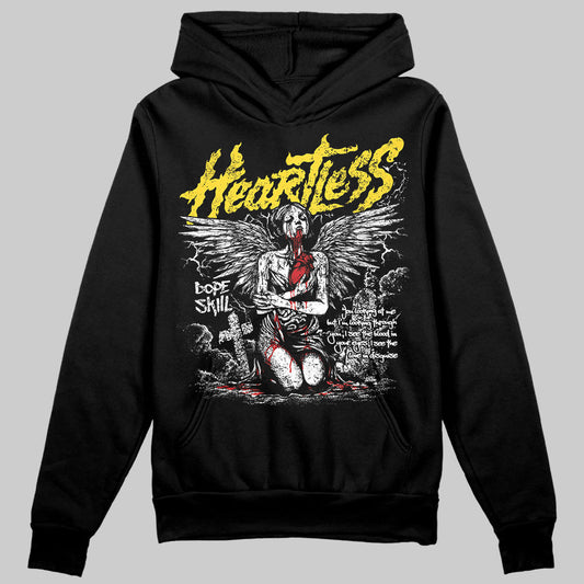 Black Tour Yellow AJ 4 Thunder DopeSkill Hoodie Sweatshirt Heartless Graphic