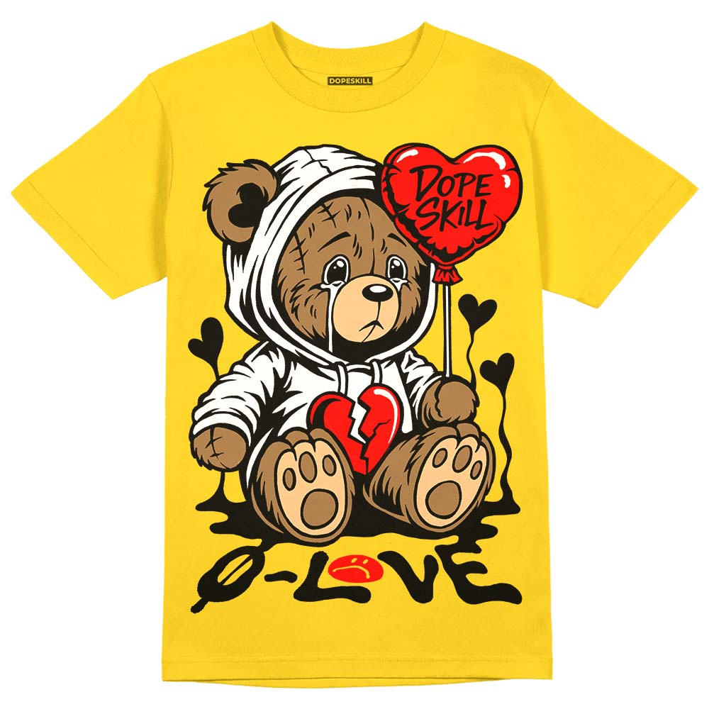 Black Tour Yellow AJ 4 Thunder DopeSkill Unisex T-Shirt Broken Bear Graphic