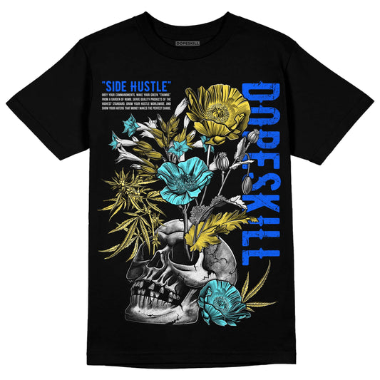 Aqua 5s DopeSkill T-Shirt Side Hustle Graphic