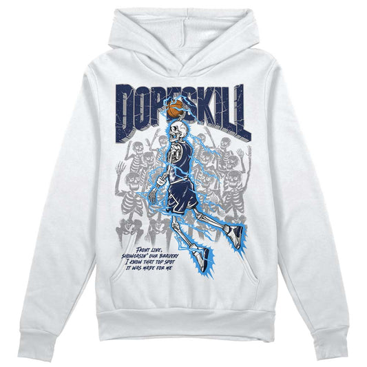 AJ Spizike White Obsidian DopeSkill Hoodie Sweatshirt Thunder Dunk Graphic