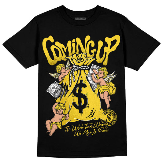Black Tour Yellow AJ 4 Thunder DopeSkill T-Shirt Money Bag Coming Up Graphic