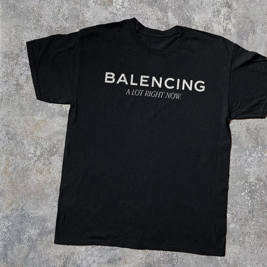 BALENCING ALOT RN VINTAGE BLACK T-SHIRT