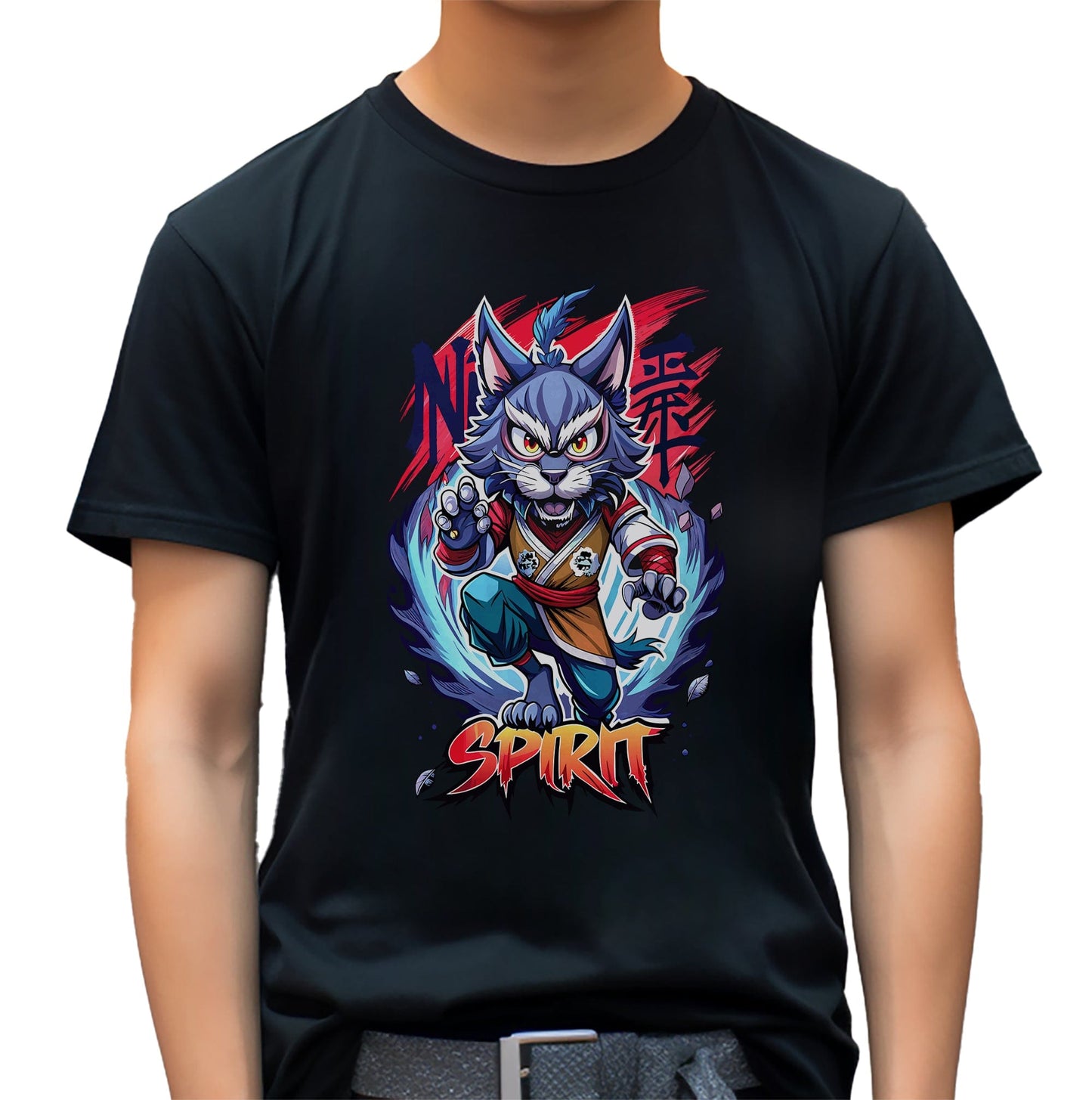 Spirit Cat Anime T-Shirt