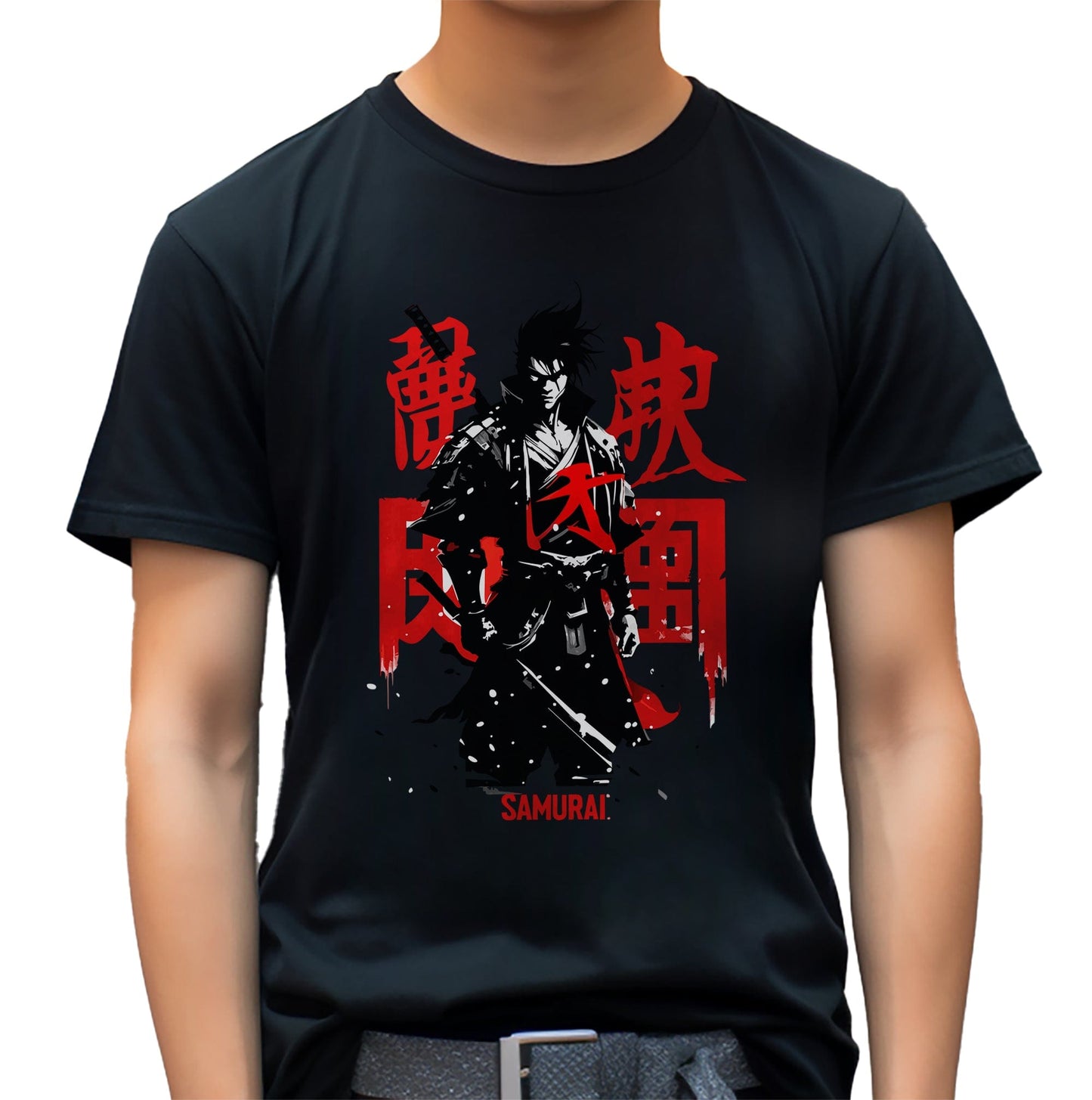 Samurai Warrior Anime T-Shirt