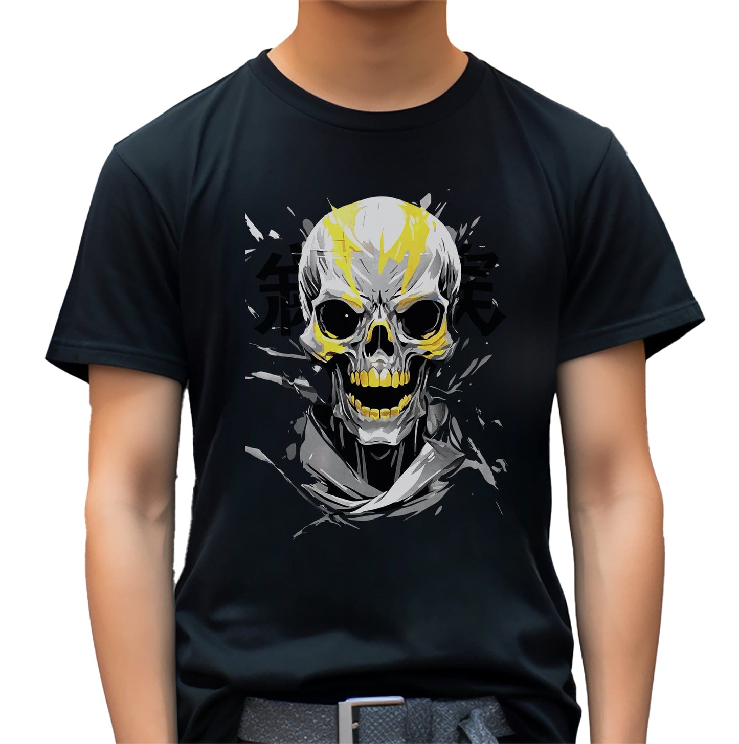 Scary Anime Skull T-Shirt