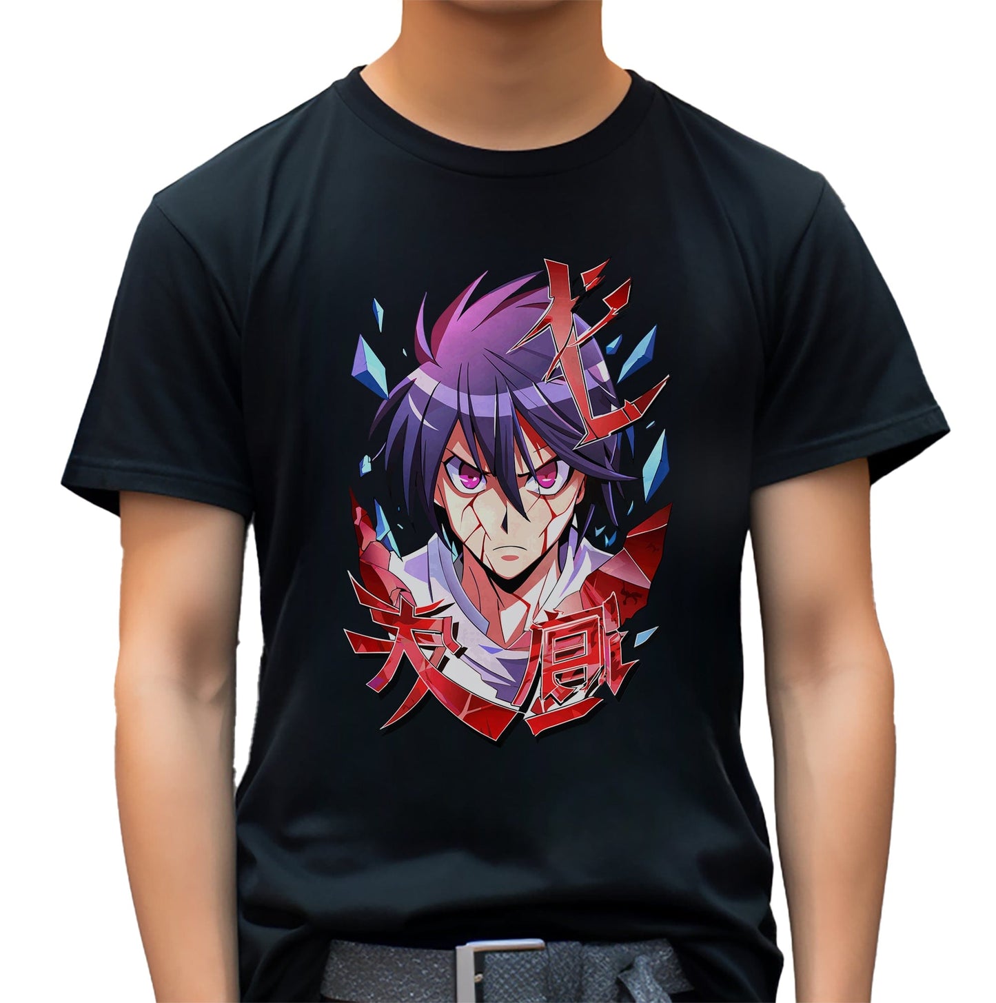 Anime Scar Man T-shirt