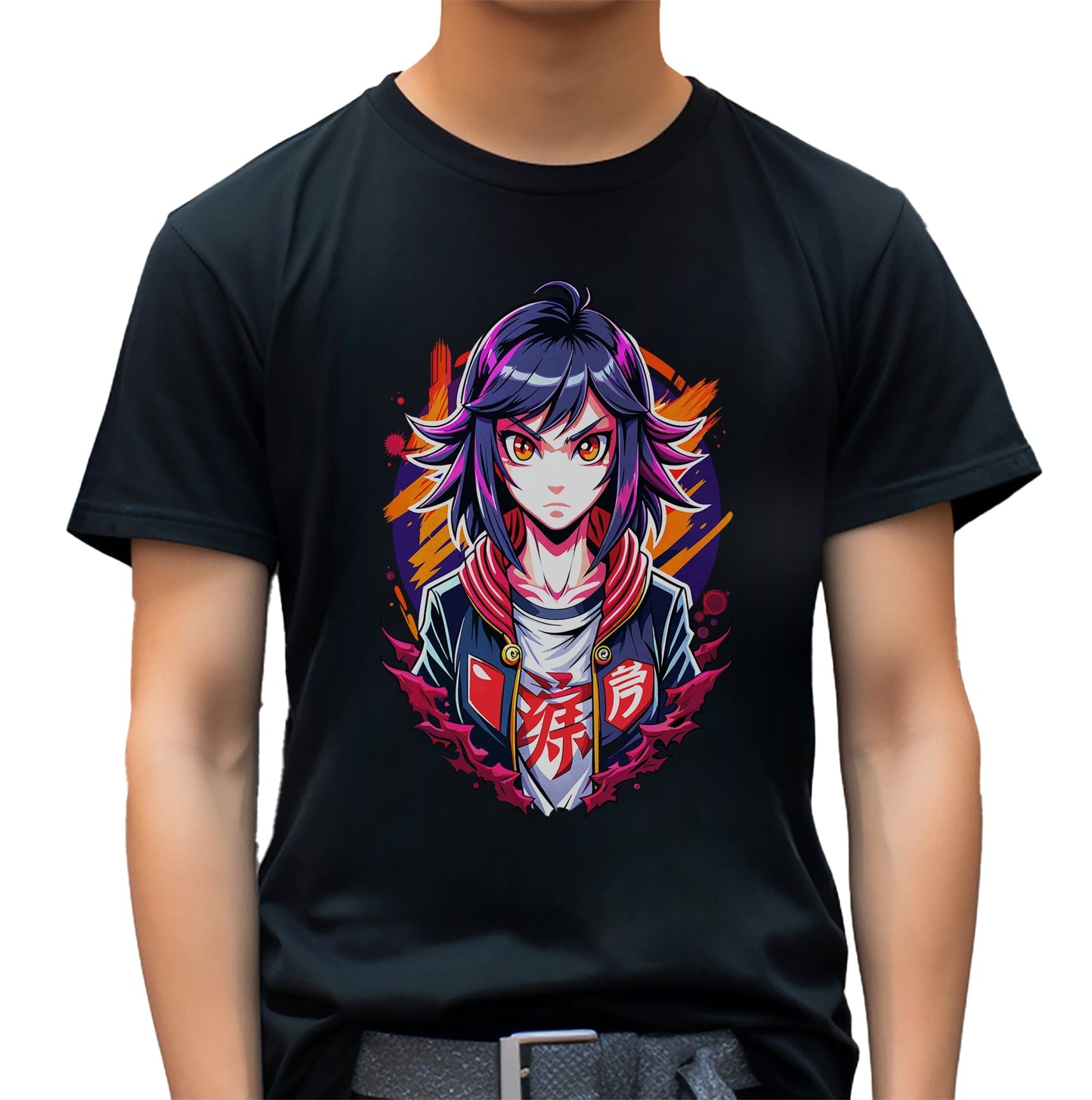 Anime Fierce Girl T-shirt