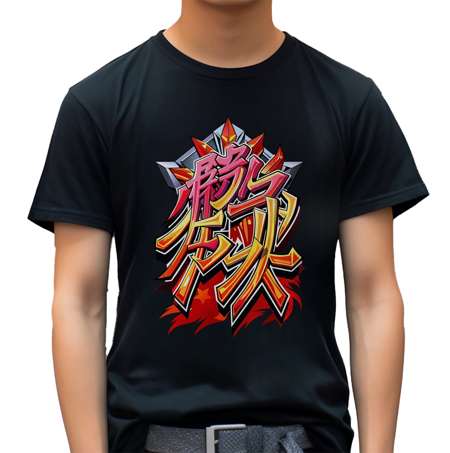 Bold Anime Text T-Shirt