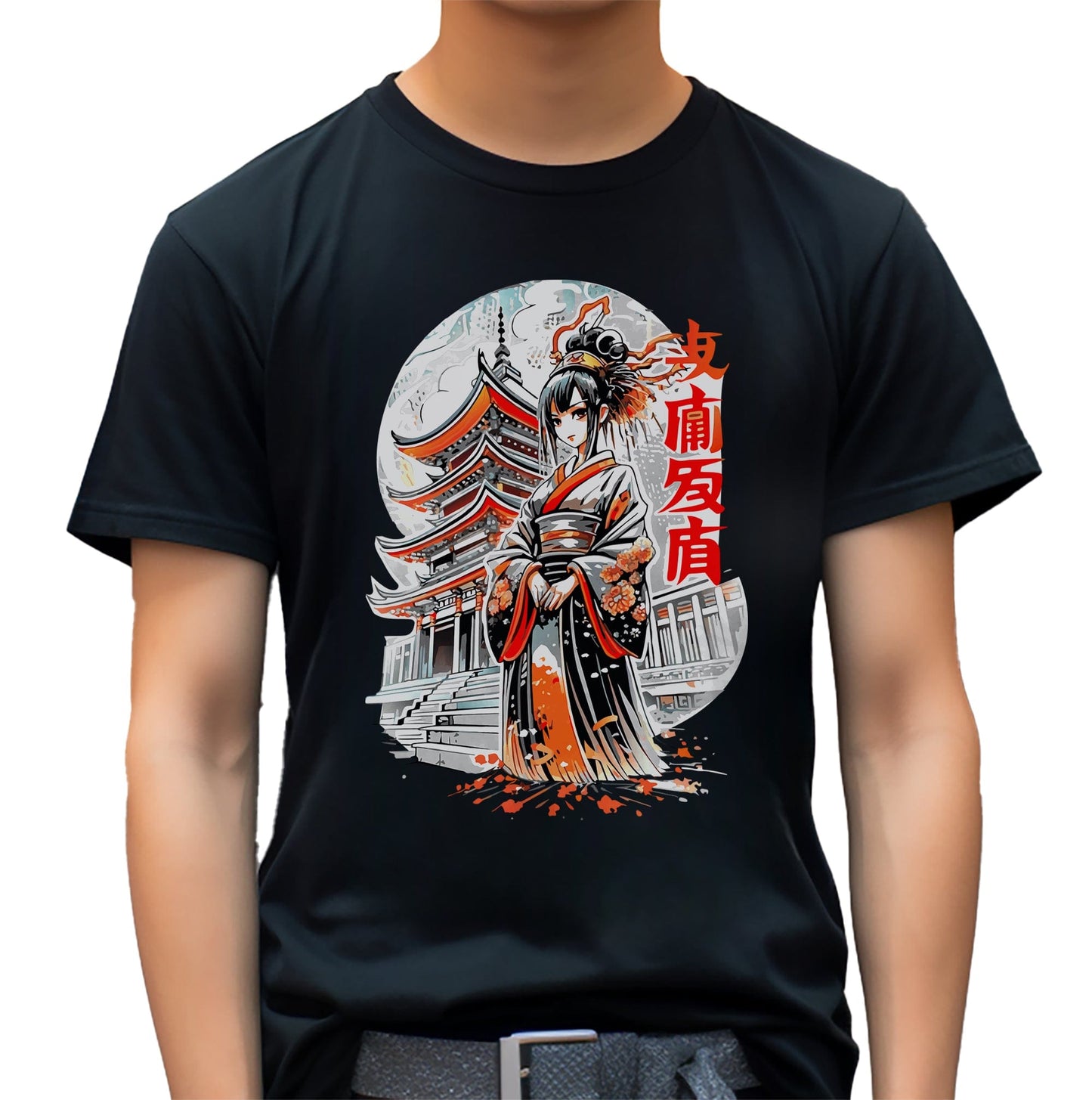 Geshir Anime Samurai T-shirt