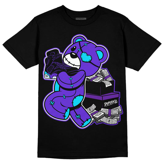 Aqua 6s DopeSkill T-Shirt Bear Steals Sneaker Graphic