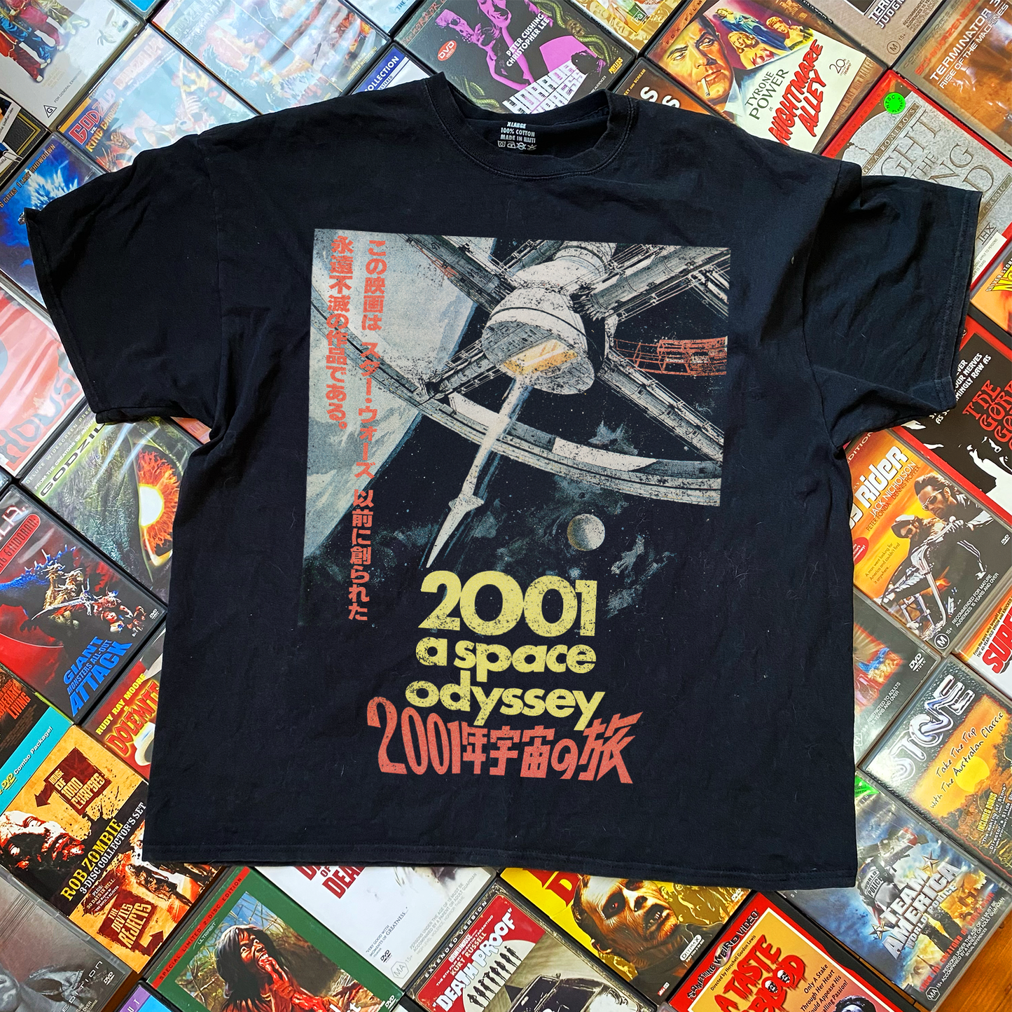 '2001: A SPACE ODYSSEY' JAPANESE PROMO BLACK T-SHIRT