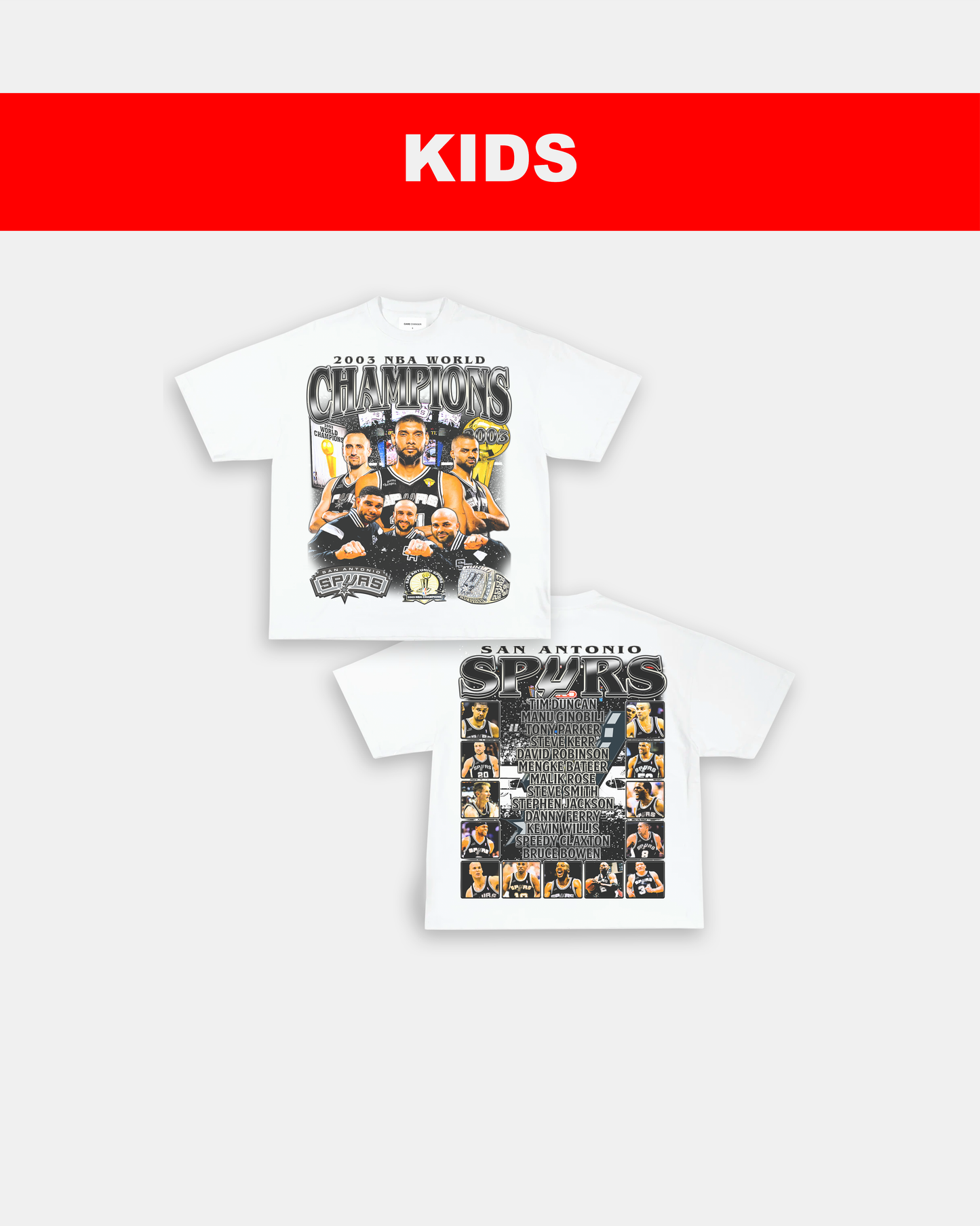 2003 NBA CHAMPIONS - KIDS TEE - [DS] Style001