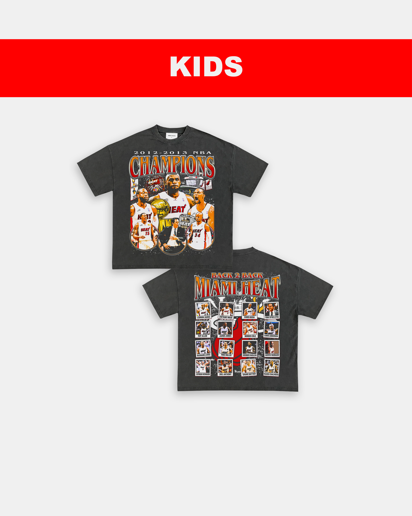 2012-13 NBA CHAMPIONS - KIDS TEE - [DS] Style001