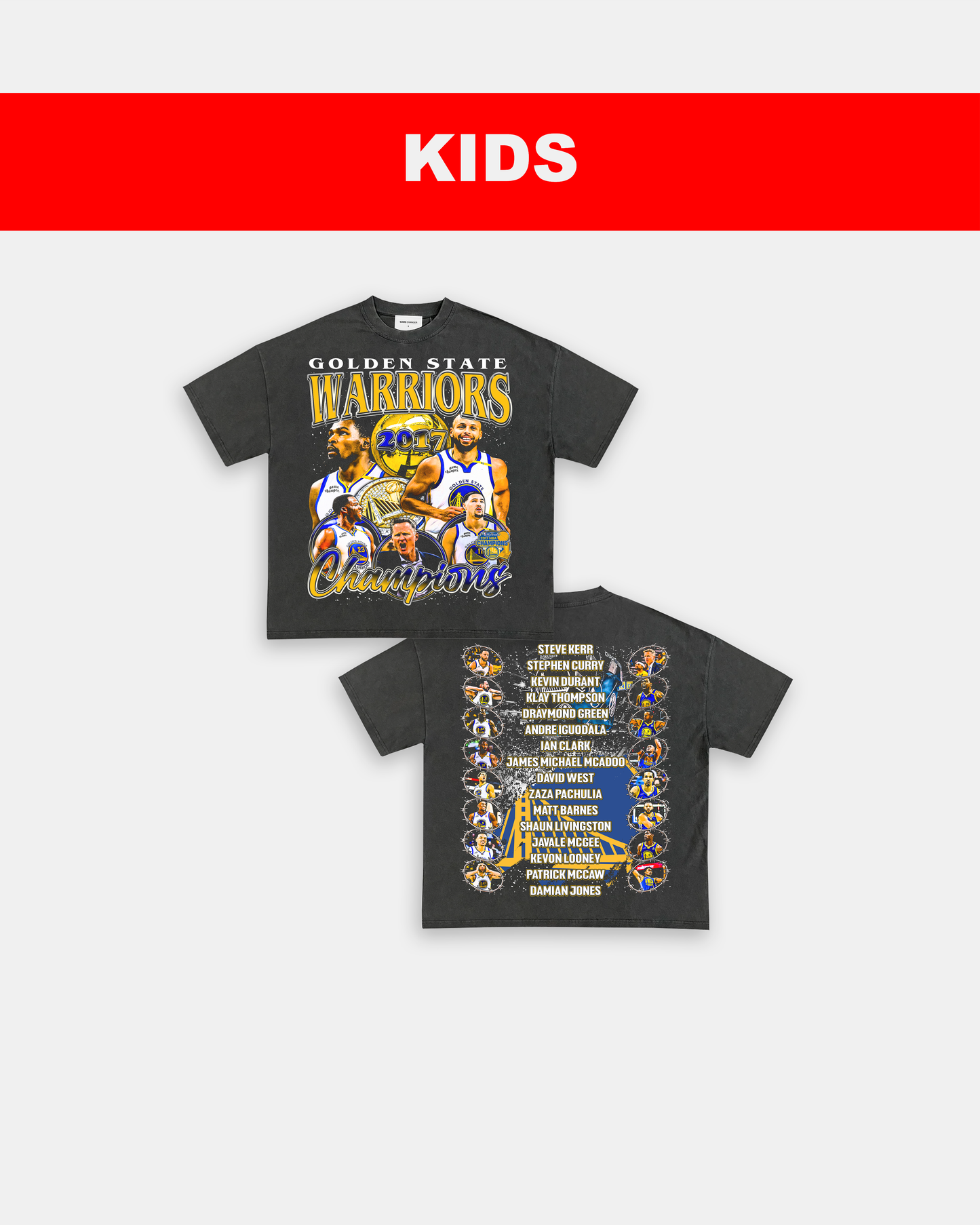 2017 NBA CHAMPIONS - KIDS TEE - [DS] Style001
