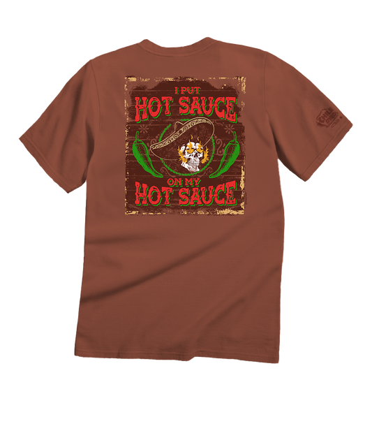 I Put Hot Sauce - Chile Dyed Short Sleeve Crewneck T-Shirt