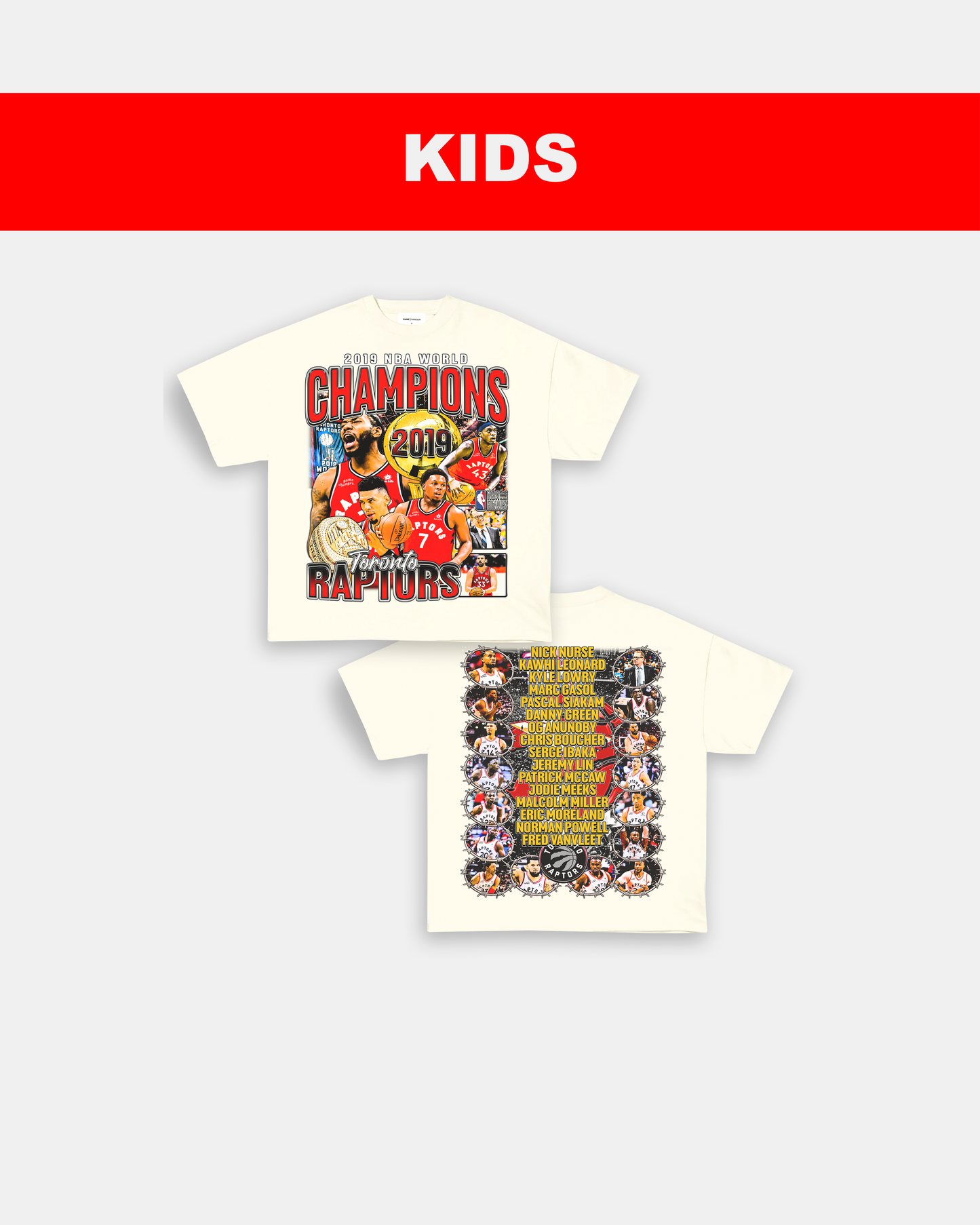 2019 NBA CHAMPIONS - KIDS TEE - [DS] Style001