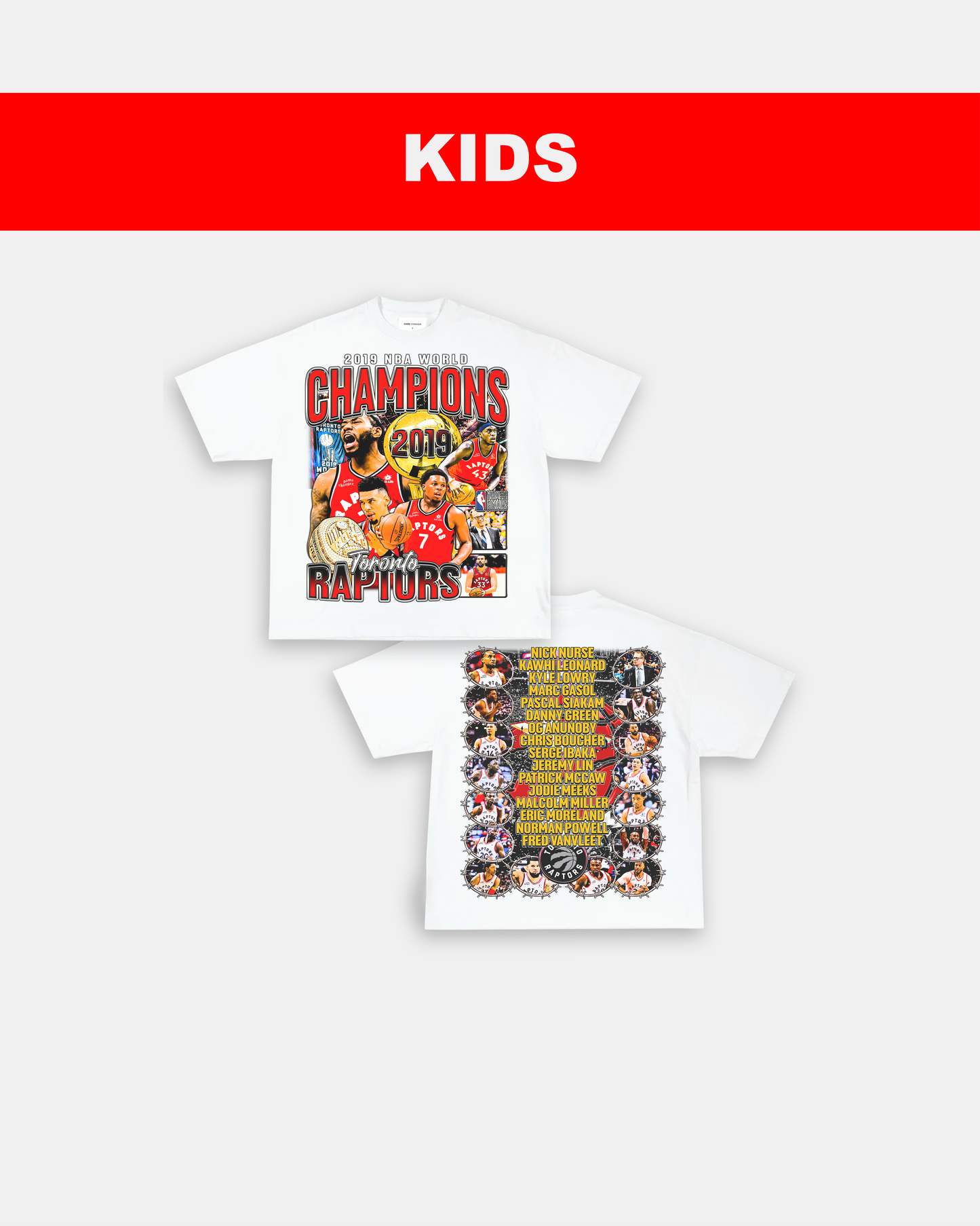 2019 NBA CHAMPIONS - KIDS TEE - [DS] Style001