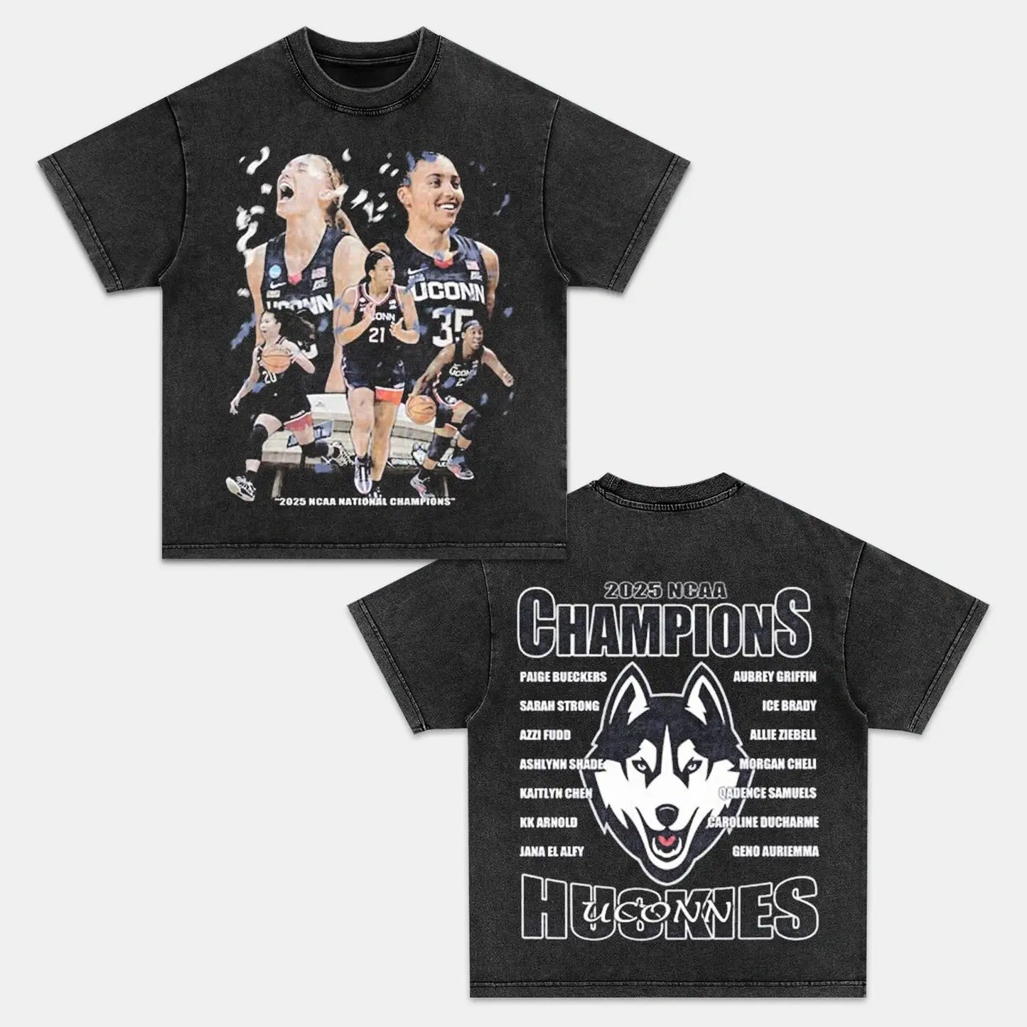 2025 NCAA CHAMPIONS UCONN TEE-DS