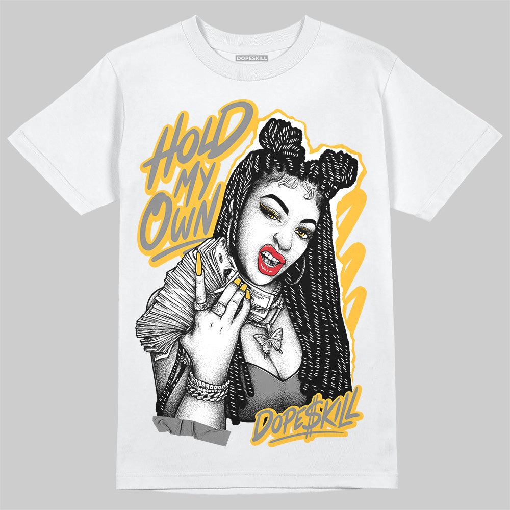 9060 Varsity Gold DopeSkill T-Shirt New H.M.O Graphic