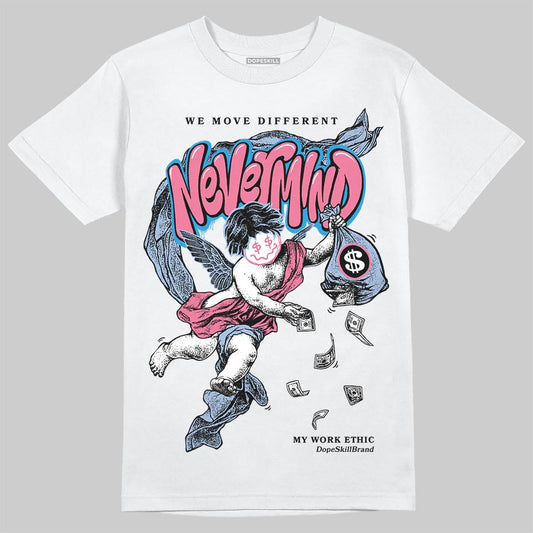 Denim Pink Glow 3s DopeSkill T-Shirt Nevermind Graphic