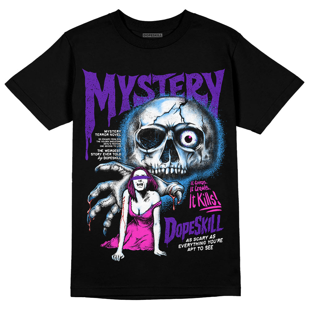 Dunk Purple Championship Court White DopeSkill T-Shirt Mystery Ghostly Grasp Graphic