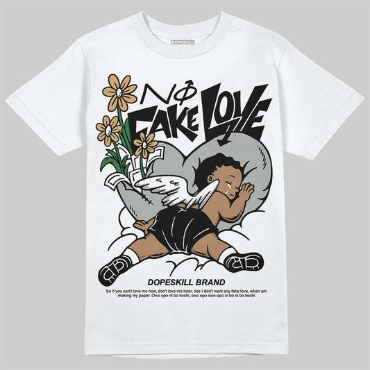 1906R ‚ÄòWhite Gold‚Äô DopeSkill T-Shirt No Fake Love Graphic