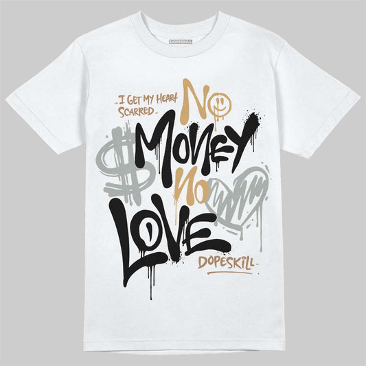 1906R ‚ÄòWhite Gold‚Äô DopeSkill T-Shirt No Money No Love Typo Graphic