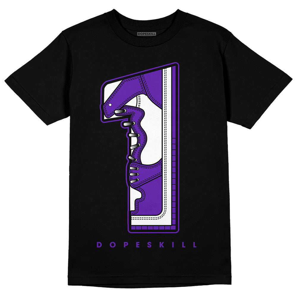 Dunk Purple Championship Court White DopeSkill T-Shirt No.1 Graphic