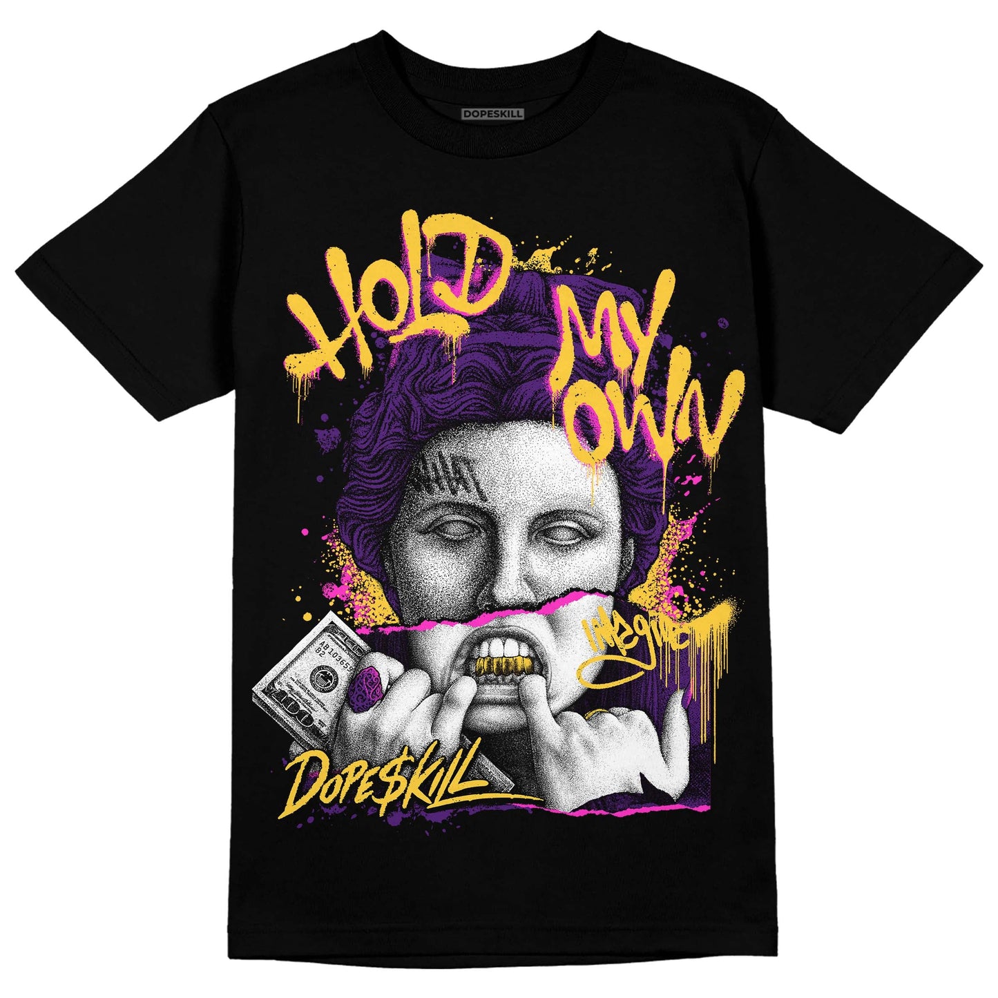 Field Purple 12s DopeSkill T-Shirt Hold My Own Graphic