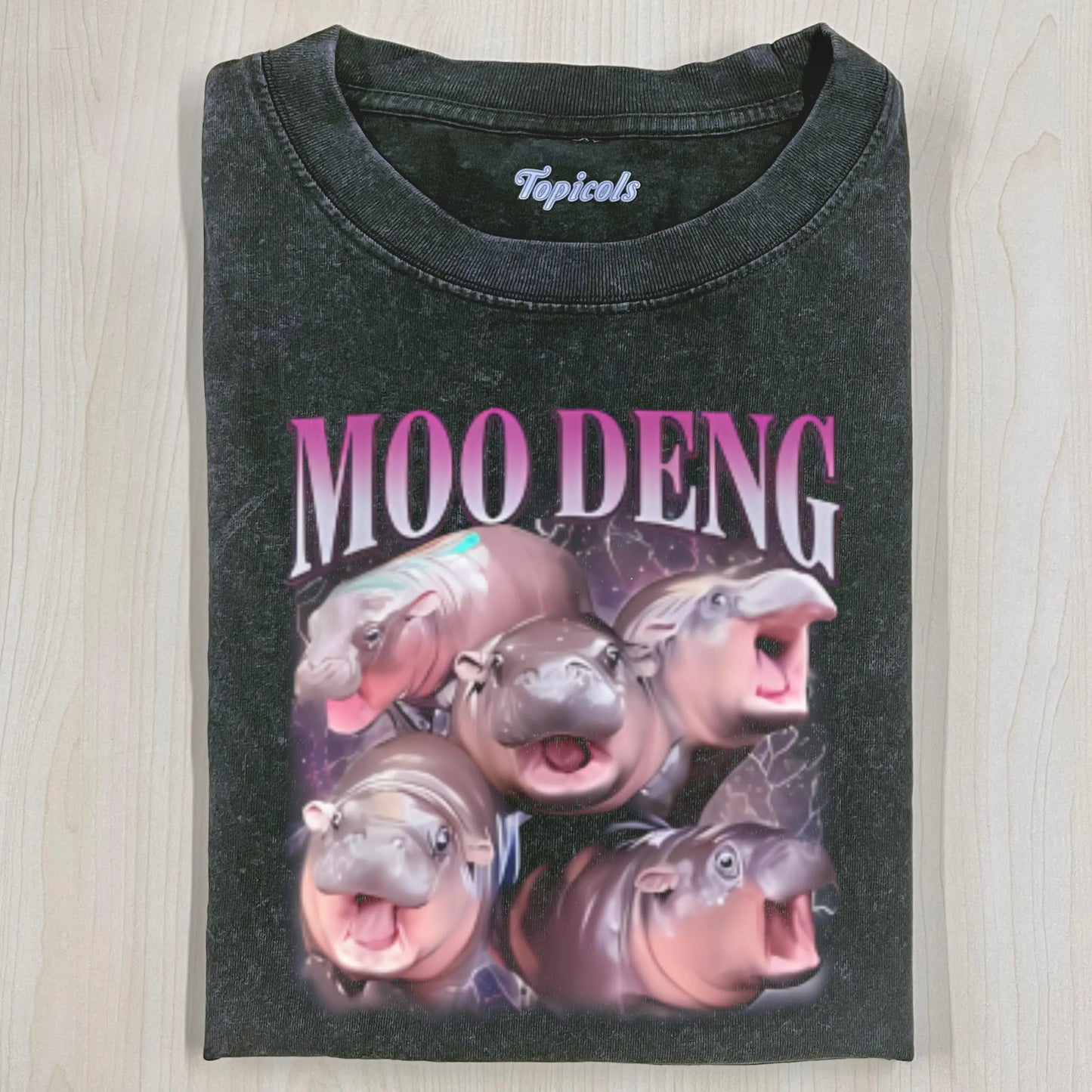 FUNNY MOO DENG HIPPO 2.0 T-SHIRT Style001