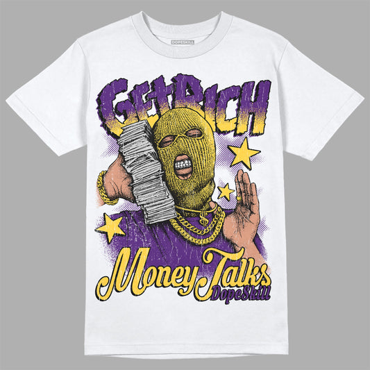 Field Purple 12s DopeSkill T-Shirt Get Rich Graphic