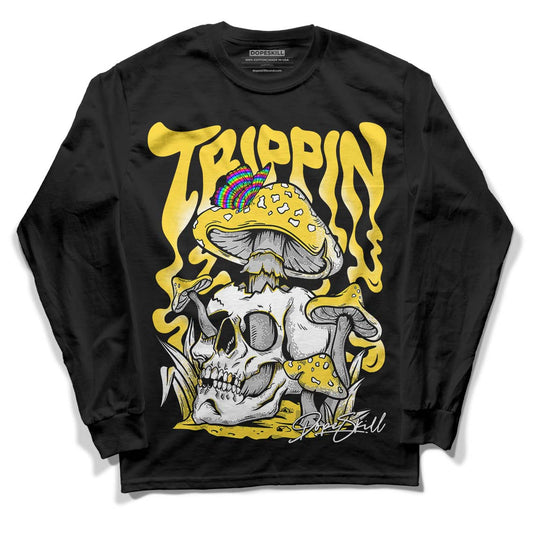 Black Tour Yellow AJ 4 Thunder DopeSkill Long Sleeve T-Shirt Trippin Graphic