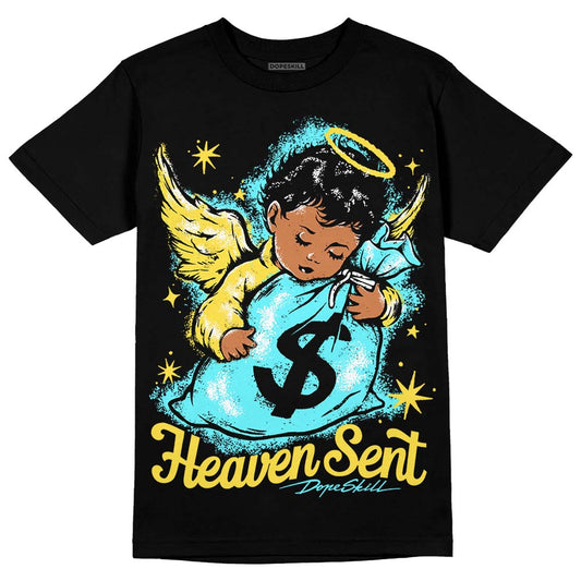 Aqua 5s DopeSkill T-Shirt Heaven Sent Graphic