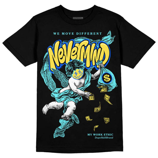 Aqua 5s DopeSkill T-Shirt Nevermind Graphic