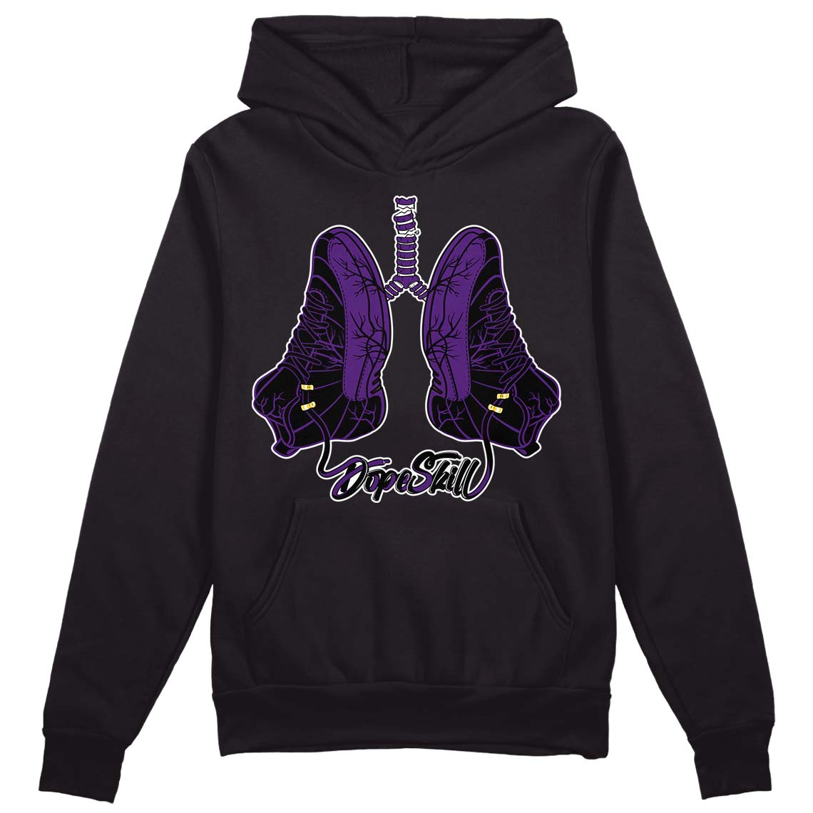 Field Purple 12s DopeSkill Hoodie Sweatshirt Breathe Graphic