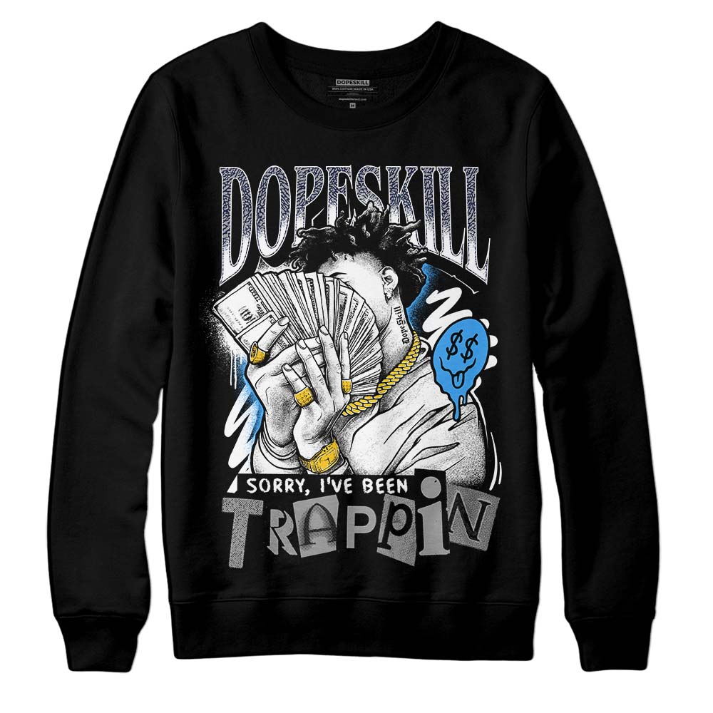 AJ Spizike White Obsidian DopeSkill Sweatshirt Sorry I've Been Trappin Graphic