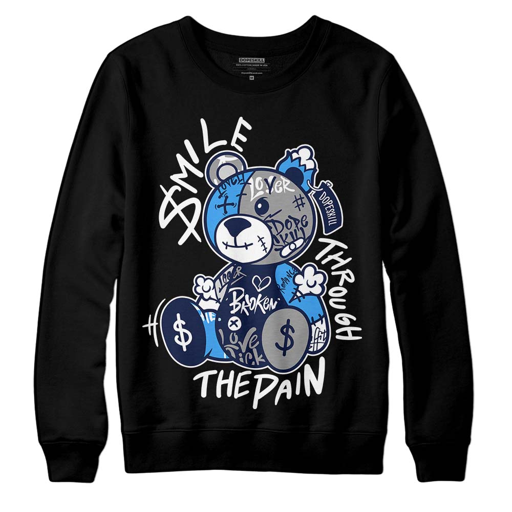 AJ Spizike White Obsidian DopeSkill Sweatshirt Smile Through The Pain Graphic