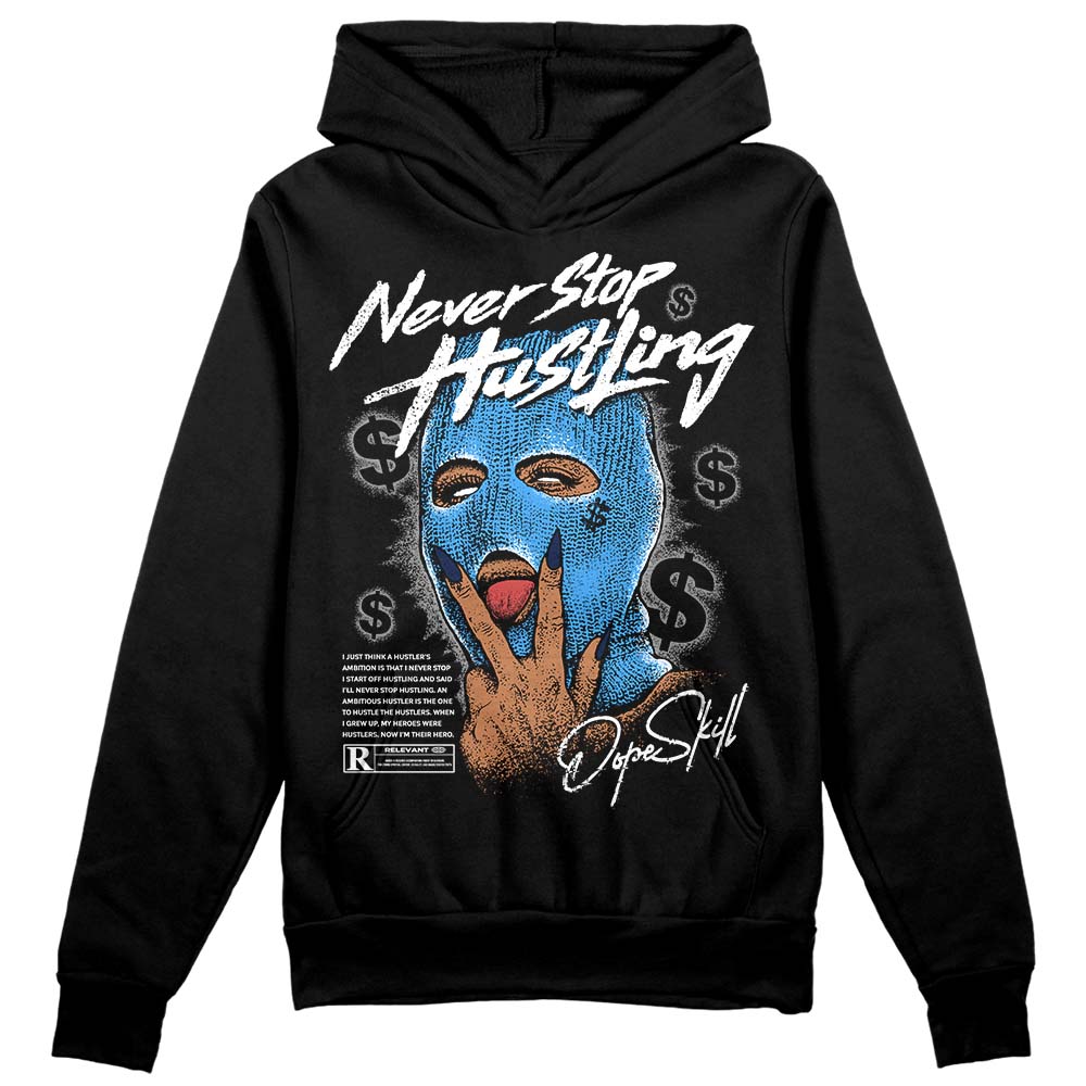 AJ Spizike White Obsidian DopeSkill Hoodie Sweatshirt Never Stop Hustling Graphic