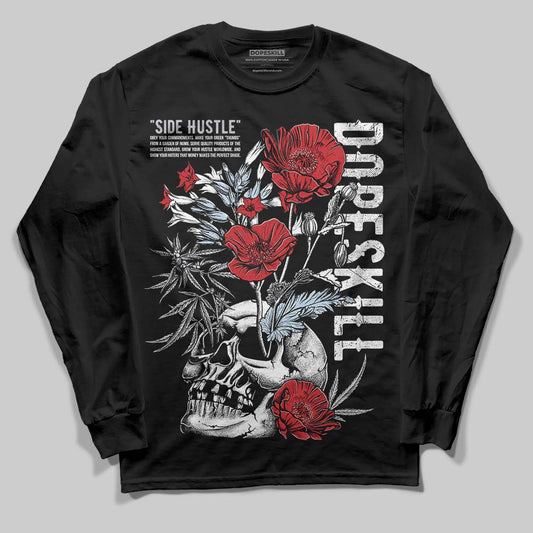 Black Metallic Reimagined 5s DopeSkill Long Sleeve T-Shirt Side Hustle Graphic