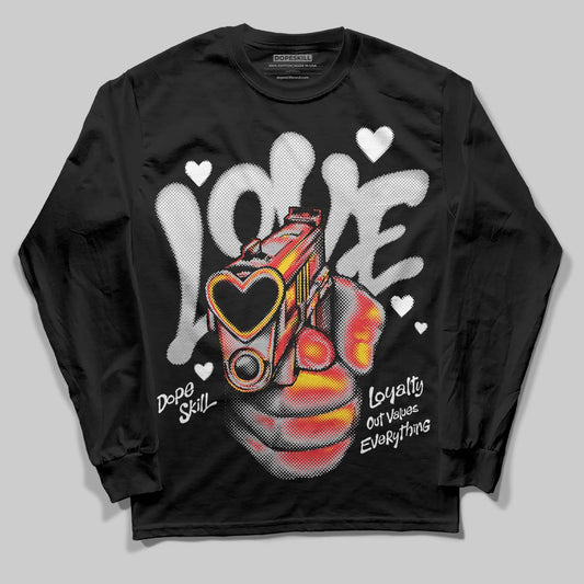 Dunk Panda White Black DopeSkill Long Sleeve T-Shirt Love Shot Graphic