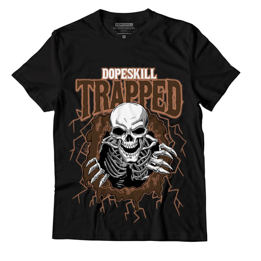 AJ 1 Mid Dark Chocolate DopeSkill T-Shirt Trapped Halloween Graphic