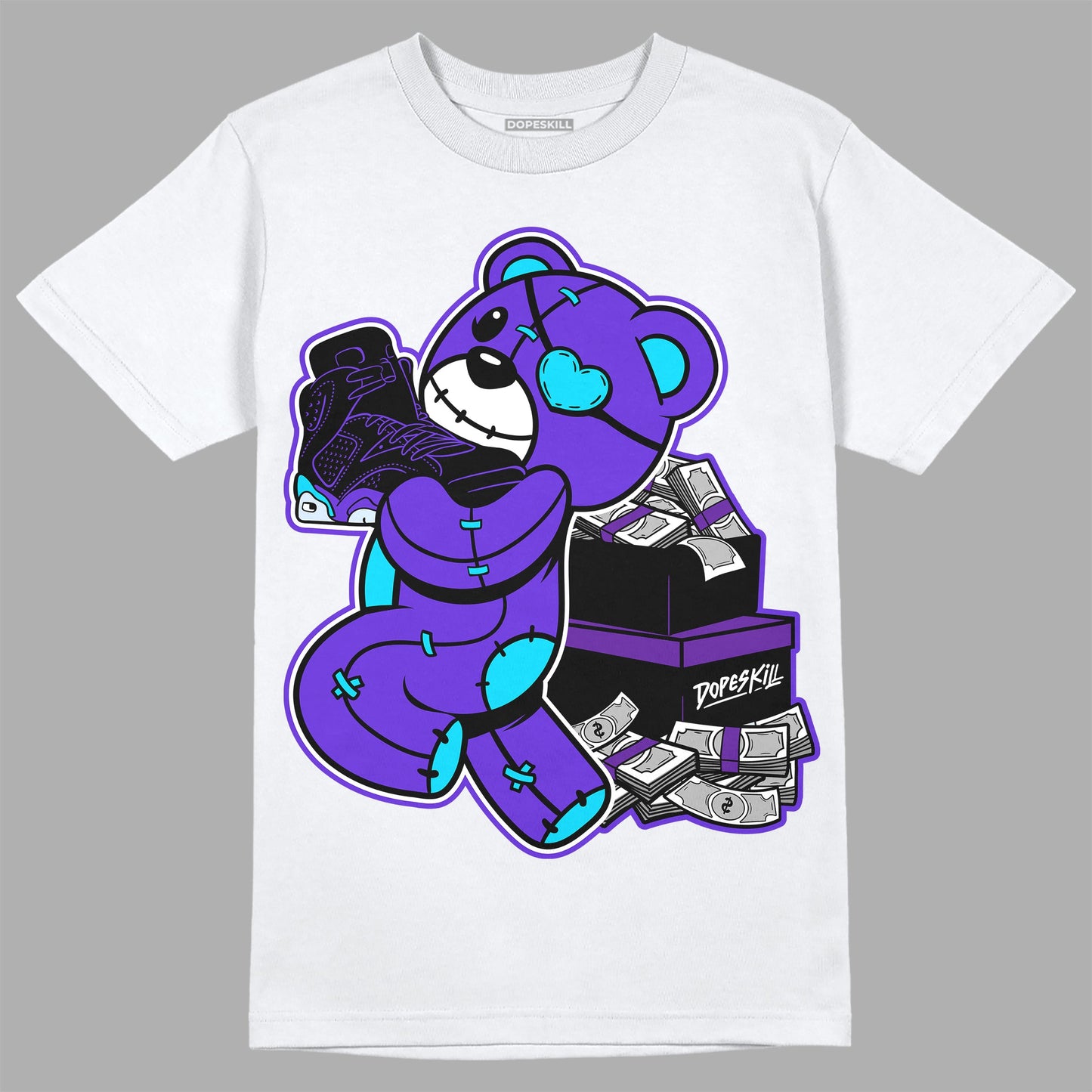 Aqua 6s DopeSkill T-Shirt Bear Steals Sneaker Graphic