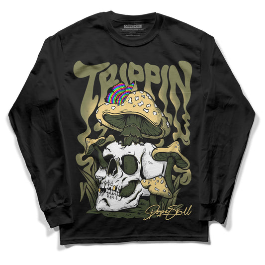 Craft Olive 4s DopeSkill Long Sleeve T-Shirt Trippin Graphic