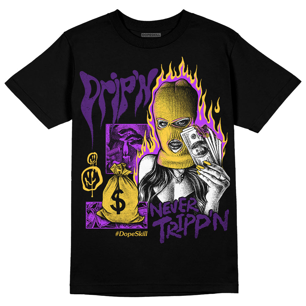 Field Purple 12s DopeSkill T-Shirt Drip'n Never Tripp'n Graphic