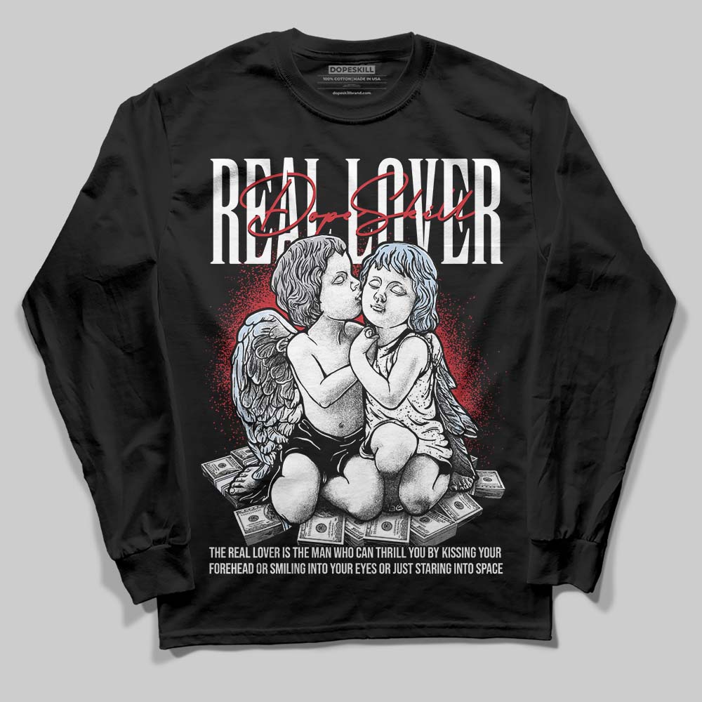 Black Metallic Reimagined 5s DopeSkill Long Sleeve T-Shirt Real Lover Graphic