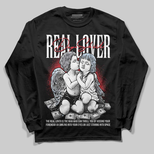 Black Metallic Reimagined 5s DopeSkill Long Sleeve T-Shirt Real Lover Graphic